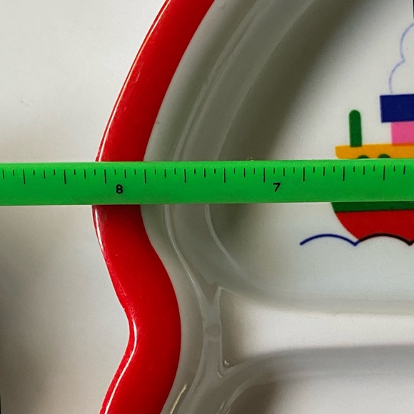 Peco Child's Melamine Divided Plates Trains Boats Airplanes Vintage 1984 Dish - Picture 11 of 16